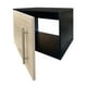 thumbnail image 4 of Gabinete Flotante para Baño con Llave Monomando Y Ovalín (Negro Mate/Encino Polar) DECOMOBIL GABINETE DE ALMACENIMIENTO, 4 of 5