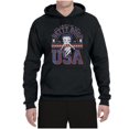 thumbnail image 2 of Wild Bobby Betty Boop All American Girl Since 1930 Betty Boop Unisex Hoodie Sweatshirt, Black, Small, 2 of 5