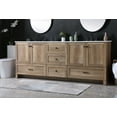 thumbnail image 6 of Elegant Kitchen and Bath 84 Inch Double Bathroom Vanity In Natural Oak, 6 of 7