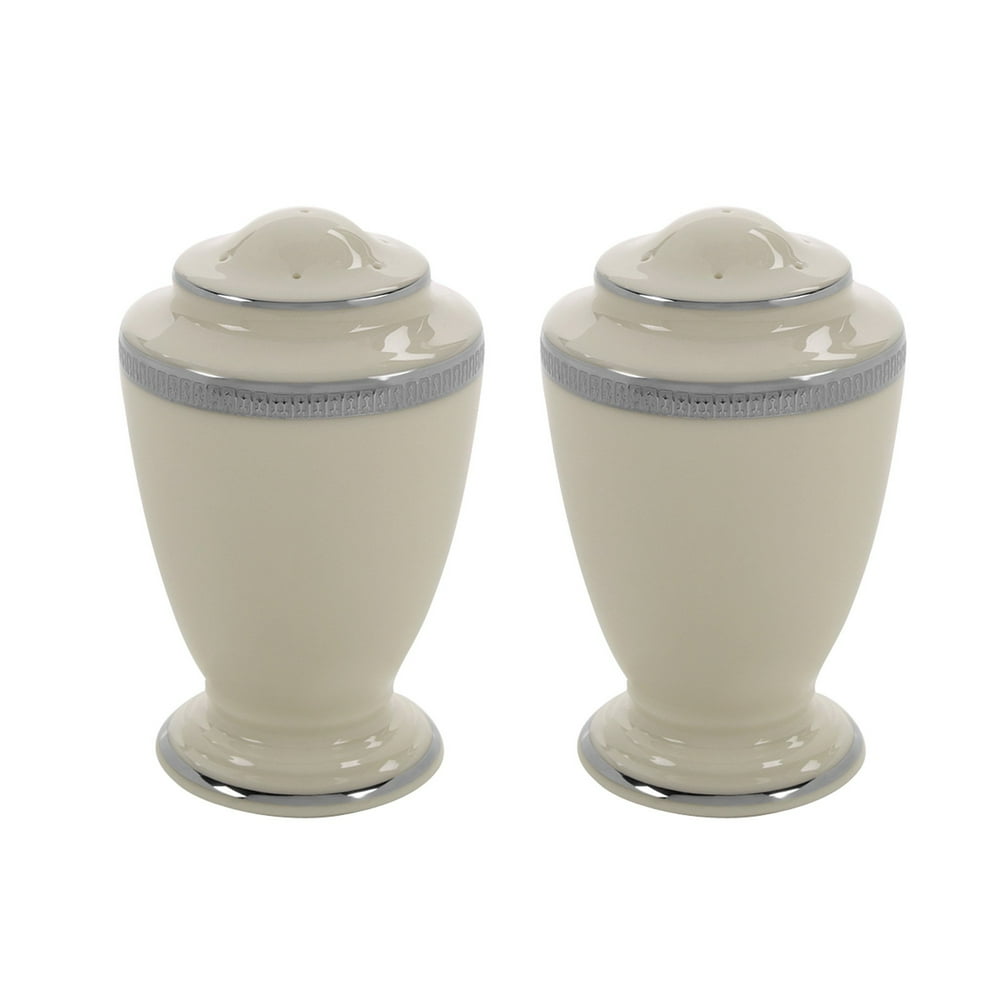 Lenox Tuxedo Platinum Salt and Pepper Shakers