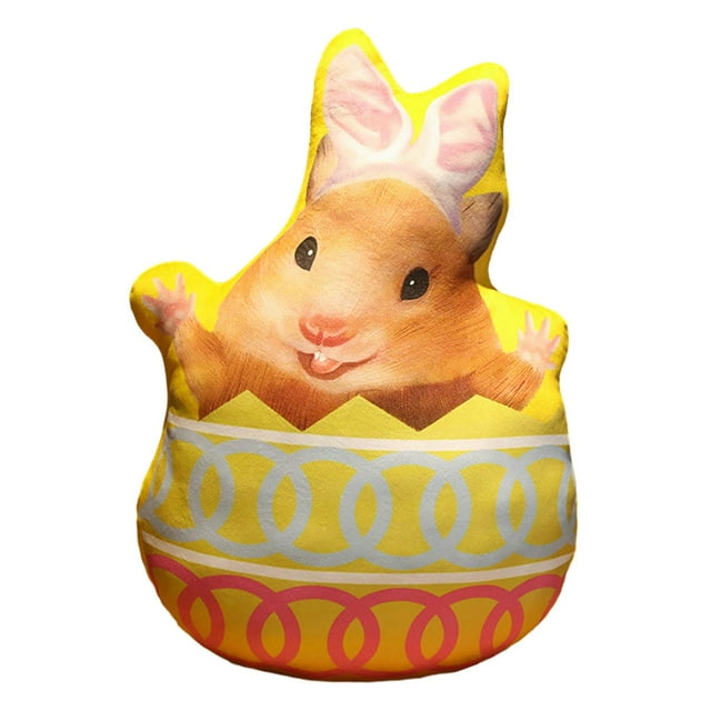 Cojines de Pascua, decoración rellena, peluche de Pascua, juguete de peluche, juguetes creativos de Pascua, almohadas decorativas de Pascua para Amarillo 35cm