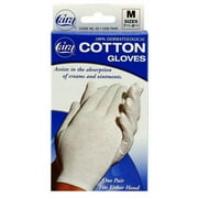 Cara Moisturizing Eczema Cotton Gloves, Medium, 1 Pair