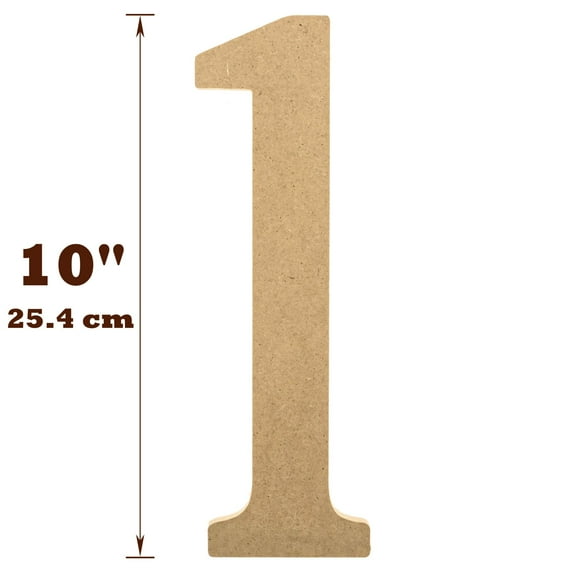 10” Wooden Numbers for Crafts