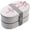 Oval, variant on Ulxkmt Oval Cherry Double Layer Bento Box Leakproof Compartment Lunch Container 900ML 19x11x9.5cm