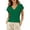 Green, variant on Kingdiese Womens Casual And Fashionable V Neck Front Sleeve Short Sleeved T Shirt For Women Women T Shirts Loose, Size XXL