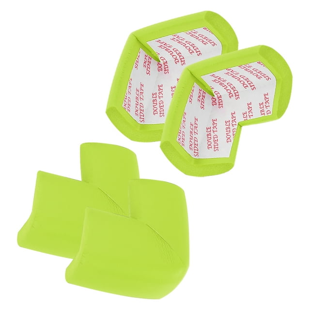 4 Pack Protecteur d'Angle Doux, Mousse de Caoutchouc pour Protection de Meubles pour Table de Cheminée, Vert Herbe