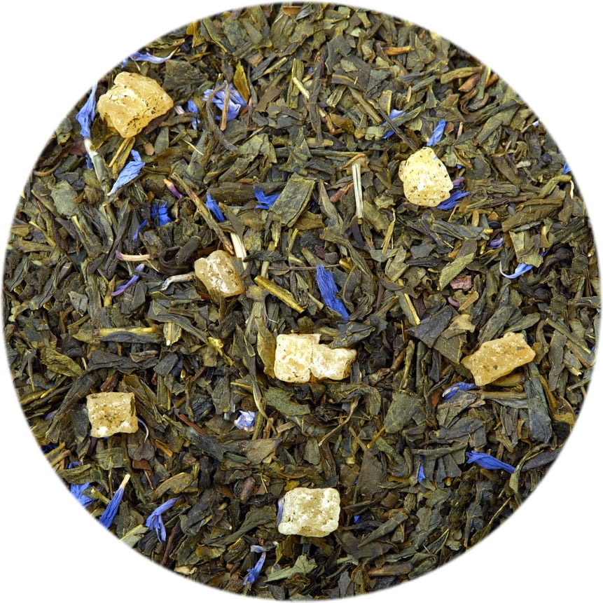 Special Tea Fiji Organic Green Tea, Pineapple & Papaya, 15 Pyramid Sachets