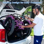 MOONCOOL TK1 Folding Electric Tricycle for Adults,48V 14.5Ah Removable battery, 1000W Motor, 20 Fat Tire Step-Thru 3 Wheel Electric Bicycle W/ Front & Rear Storage Bag Kit