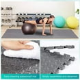 thumbnail image 5 of Yes4All 6 pcs Interlocking Exercise Foam Mats, Cover 24 sqft, 7/16 inch, Gray Color, 5 of 9