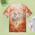 thumbnail image 5 of Cool Horse Women T-Shirt Classic O Neck T-Shirts Short-Sleeve Trendy Animal Print Design Tshirt Casual Clothing, 5 of 5