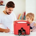 thumbnail image 5 of Dteck Kids Case for iPad Air 13 Inch 2024 2025 (M2 M3) / iPad Pro 13 Inch (M4 M5) / iPad Pro 12.9 Inch (2022-2018),Durable Shockproof Handle Stand iPad Cover,Red, 5 of 5