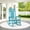 Aruba Blue, variant on KINGYES Outdoor Rocking Chair Set of 2, HDPE Patio Rocking Chair, Heavy Duty Front Porch Rocker, Black