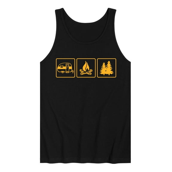 Instant Message - Camping Panels - Men's Jersey Tank Top