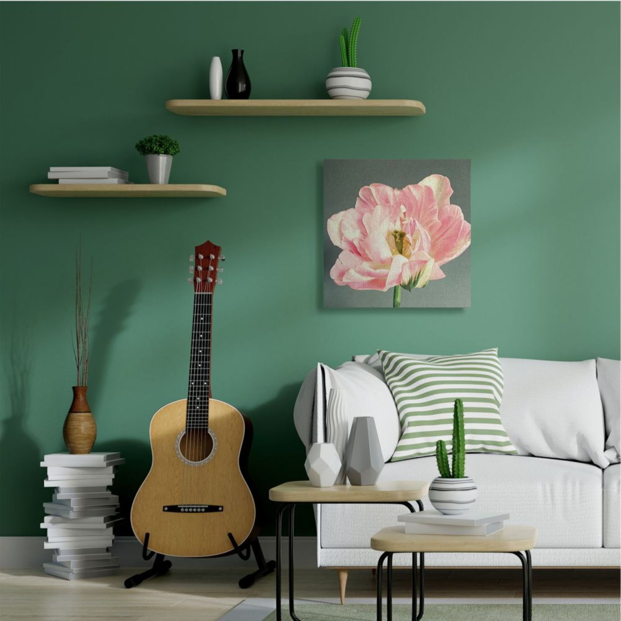 Stupell Industries Pink Floral Close-Up Flower Petal Bloom Design by Sarah Jane, 36" x 36"