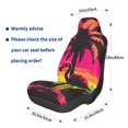 thumbnail image 3 of Wukai Flamingo And Palm Trees At Sunset Full Set Car Seat Covers with Soft Padding Universal Auto Front Seats Protector and Cushion Mat, 3 of 5