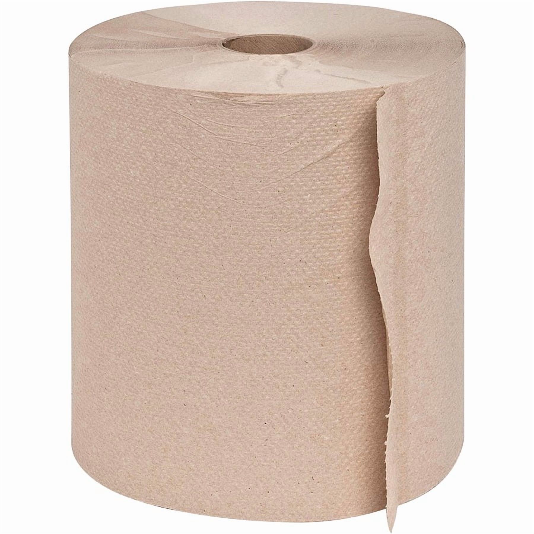 Genuine Joe Embossed Hardwound Roll Paper Towels, 2" Core, Carton of 12