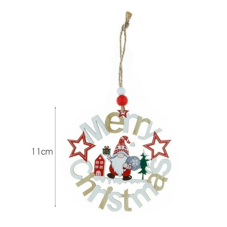 

Fancy 10Pcs Christmas Decor Family Children Xmas Hanging Table Glow Ornament Pendant