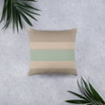 thumbnail image 4 of Whimsical Wisdom 18"x18" Light Green, Light Brown, & Cream Color Striped Accent Accent Puillow with 1 Cover & I Insert, 4 of 7