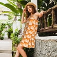 thumbnail image 2 of Balery Beautiful Fox A Vestidos de verano para mujer con estampado: vestido holgado sin mangas, vestido playero informal y cómodo para días calurosos., 2 of 7