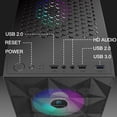 thumbnail image 3 of PC Case MOROVOL 621 preinstala 4 ventiladores RGB ATX con vidrio templado, 3 of 6