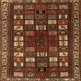 thumbnail image 1 of Ahgly Company Machine Washable Indoor Square Traditional Maroon Red Area Rugs, 3' Square, 1 of 7