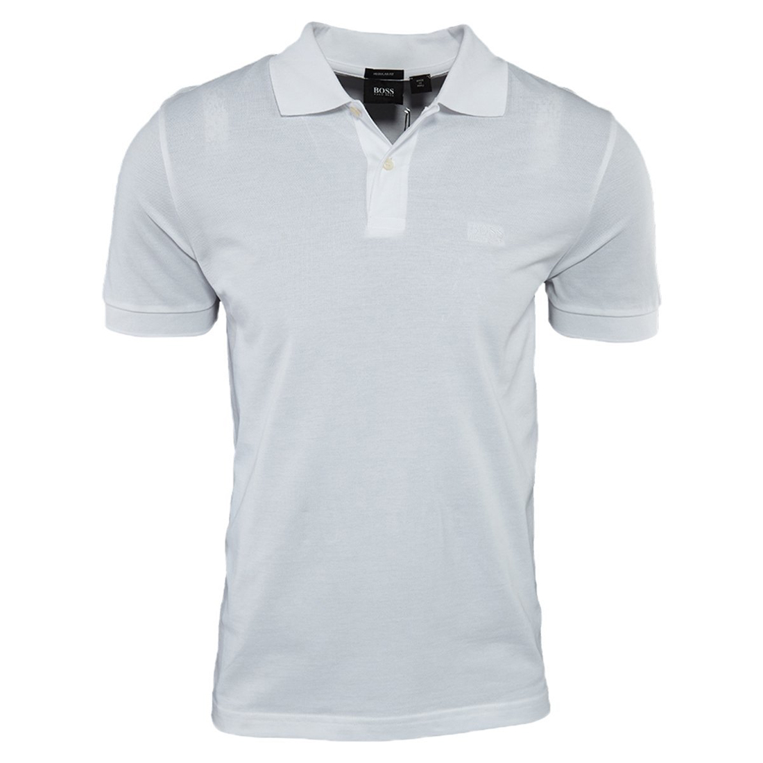 boss polo shirt white