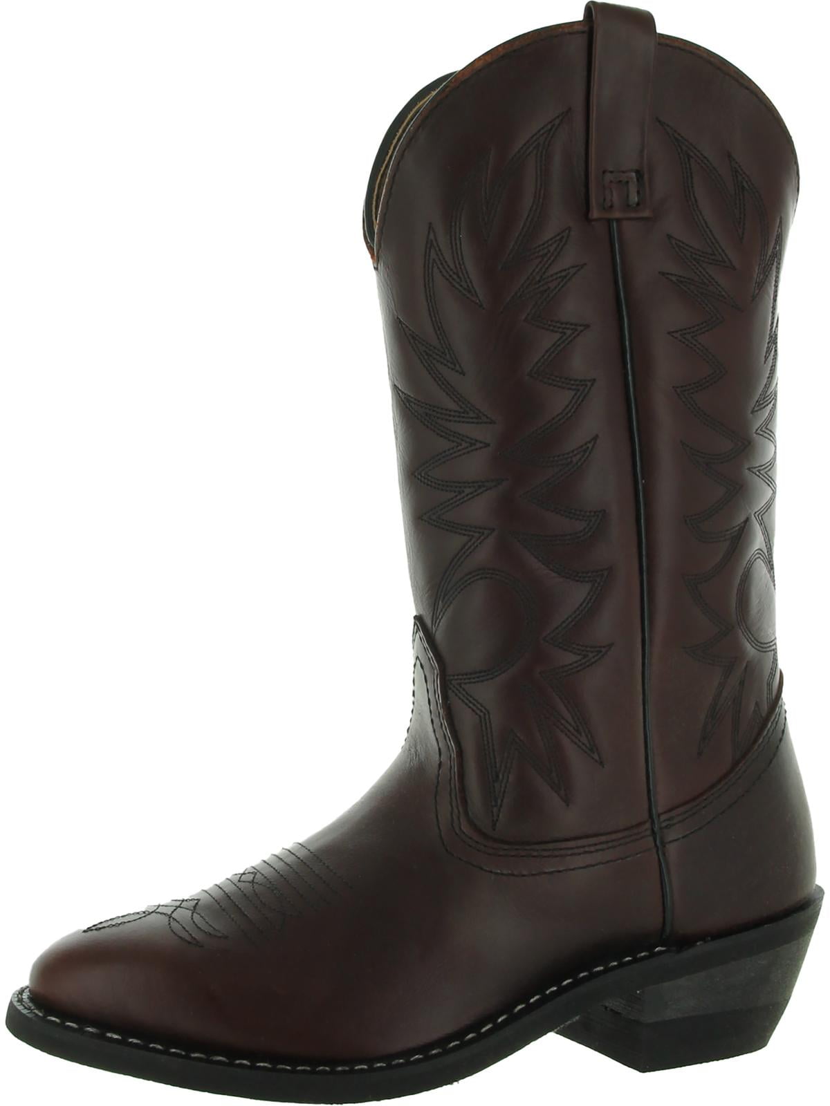 Palomino Mens Leather Pull On Cowboy, Western Boots