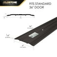 thumbnail image 5 of JELOSTONE 4''W x 1/4''H x 36''L Aluminum Door Threshold (Dark Bronze)- Door Saddle- ADA accessible Barrier Free- Fire Rated- Door Thresholds for Exterior Doors- B302A, 5 of 6