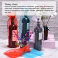 thumbnail image 5 of Organza Wine Bags, 12Pack 14.5 x 5.5 In Rose Red Sheer Mesh Wine Wrapping Bags With Drawstring Display Pouches, 5 of 6