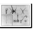 thumbnail image 2 of Historic Framed Print, Details d'un Projet de Machine Aerostatique [Capture balloon]: hooks and fastenings, 17-7/8" x 21-7/8", 2 of 9