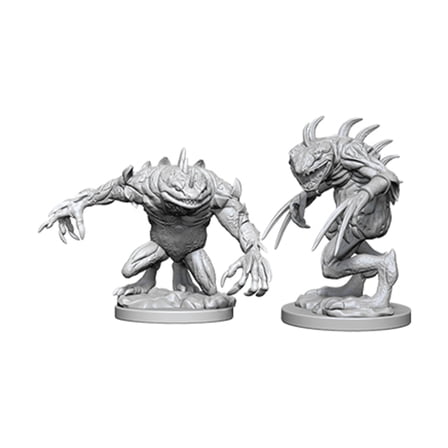 Nolzur's Marvelous Unpainted Minis: Grey Slaad & Death Slaad