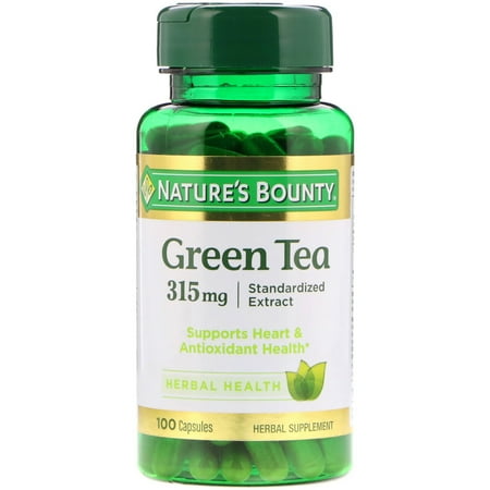 Peptides Green Tea - Nature's Bounty Green Tea Extract 315mg Capsules, 100 Ct