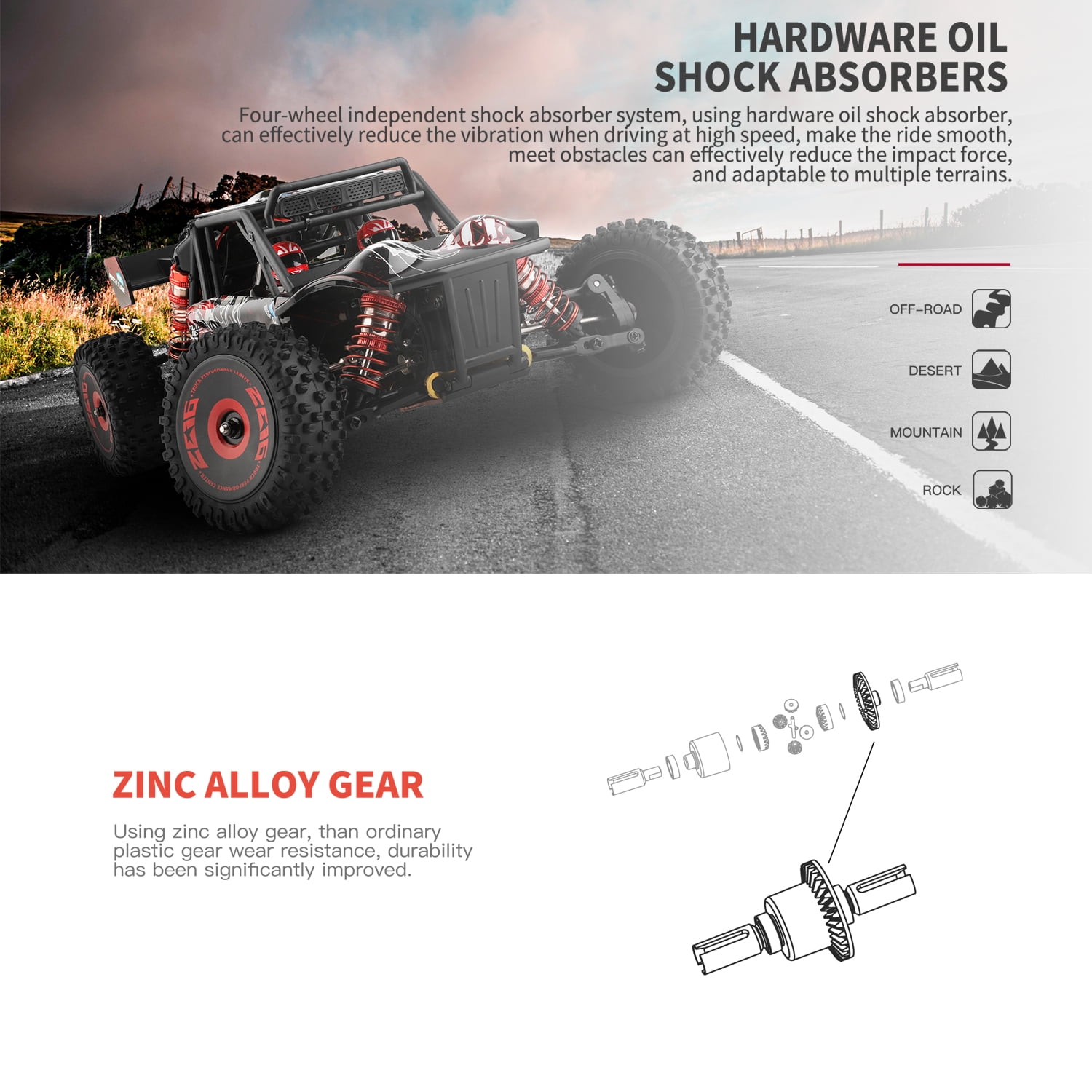 WLtoys 124016 Brushless RC Car 75 KM/H 2.4G 4WD Electric High Speed Off-Road Remote Control Drift Racing Toys For Boys with 2 Batteries