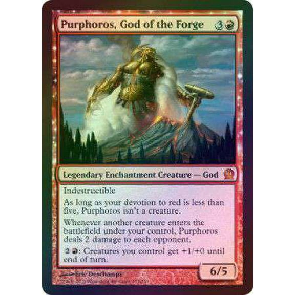 MtG Theros Mythic Rare Purphoros, God of the Forge (Foil) #135
