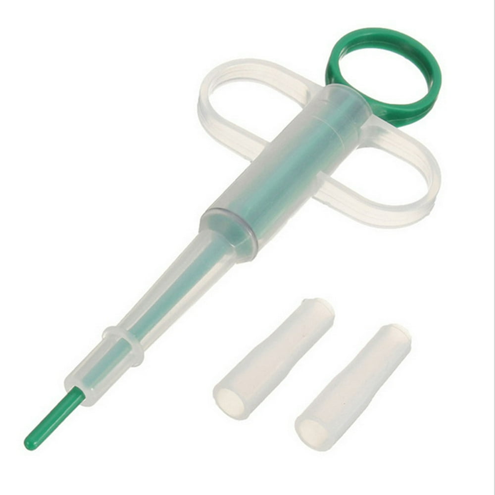 SPRING PARK Pet Cat Dog Capsule Tablet Pill Gun Popper Piller Pusher Syringe Doser Green