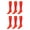 Red (9-11), variant on Women Trouser Socks with Comfort Band Spandex Opaque Knee High - 6-Pack