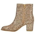 thumbnail image 3 of Corkys Womens Razzle Dazzle Glitter Round Toe Zippered  Ankle Boots, 3 of 5
