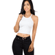 thumbnail image 1 of Blusas Mujer Casual Camiseta Dama Blusa Crop Top Strec UNITALLA, 1 of 5