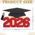thumbnail image 3 of 2026 Graduation Money Holder, Wooden Cash Gift Card Holder with Grad Cap, Money Cash Envelope Box, Tabletop Decoration for Grad Party, Practical & Meaningful Graduation Keepsake, Red, 3 of 7