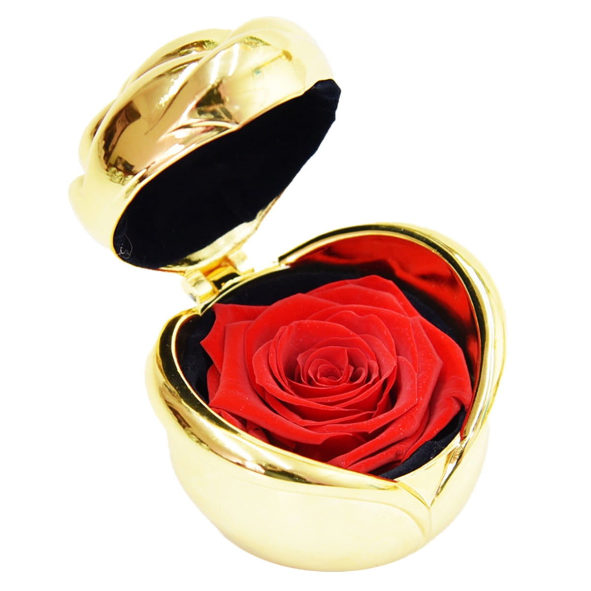 Eternal flower decoration iron box rose with gift box holiday gift