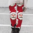 thumbnail image 2 of Mingw Womens Christmas Printed Bottoms Yoga Pants High Waist Stretchy Leggings Skinny Tummy Control Trousers,Multicolor,XL, 2 of 3