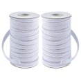 thumbnail image 1 of coopay 40 yardas de largo 12 de ancho Cordón elástico Bandas elásticas Cuerda elástica Bobina elástica de punto pesado para coser 2 rollos de 20 yardas (blanco 12 pulgadas), 1 of 5