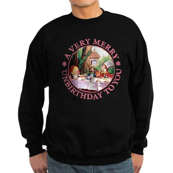 CafePress - A Very Merry Unbirthday To You Sweatshirt (Dark) - Classic Crew Neck Sweatshirt