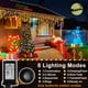 thumbnail image 2 of Icicle Lights Heceltt 960 LED, 30 m, 8 modos, temporizador, memoria con temporizador (paquete de 2), 2 of 6