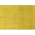 thumbnail image 1 of Ahgly Company Machine Washable Indoor Rectangle Solid Yellow Modern Area Rugs, 2' x 3', 1 of 4