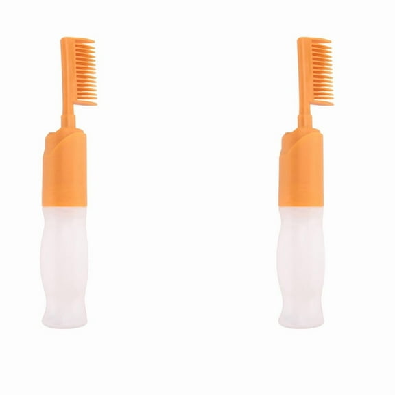 2X Hair Dyeing Comb Hair Dyeing Brush with Bottle DIY Combing Salon Dyeing Baking Oil Brush Hair Dye Tool
