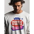 thumbnail image 2 of Officially Licensed Dubble Bubble Original Flavor Bubble Gum Logo Men's Sweatshirt, 2 of 3