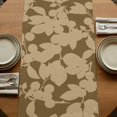 thumbnail image 5 of Table Runners 72 Inches Long Dress Scarves, Brown Floral Silhouette Farmhouse Kitchen/Dining Table Runner, Coffee Tablerunners, Spring Farmhouse Vintage Flowers 13x72 Inch, 5 of 9