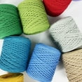 thumbnail image 4 of 2mm 200g Hollow Knitted Crochet Yarns DIY Handbag Purse Basket Chunky trapillo Nylon Cord Polyester Thread  Rope Line Woven, 4 of 7