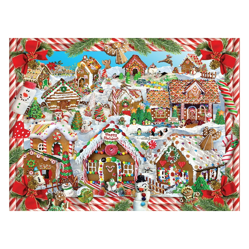 White Mountain Puzzles Gingerbread Village 1000 Piece Jigsaw Puzzle